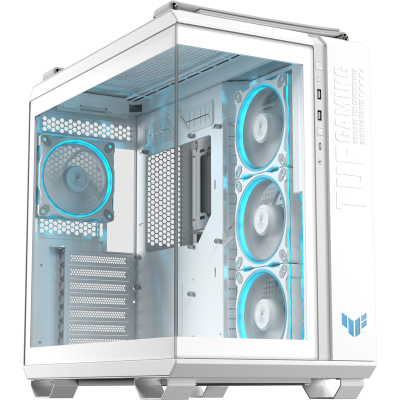 Afbeelding laden in galerijviewer, Asus tuf gaming gt502 horizon argb midi tower behuizing (wit | 3x usb-a | 1x usb-c | tempered glass)
