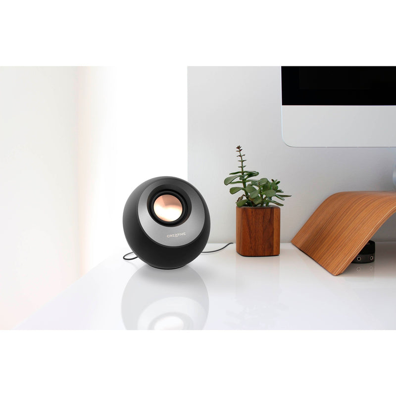 Load image into Gallery viewer, Creative pebble v3 pc-luidspreker (zwart, bluetooth, usb-c, aux)
