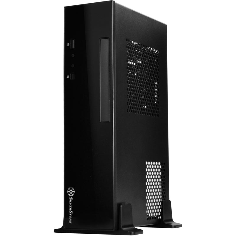 Load image into Gallery viewer, Silverstone sst-ml09b htpc behuizing (zwart | 2x usb-a)
