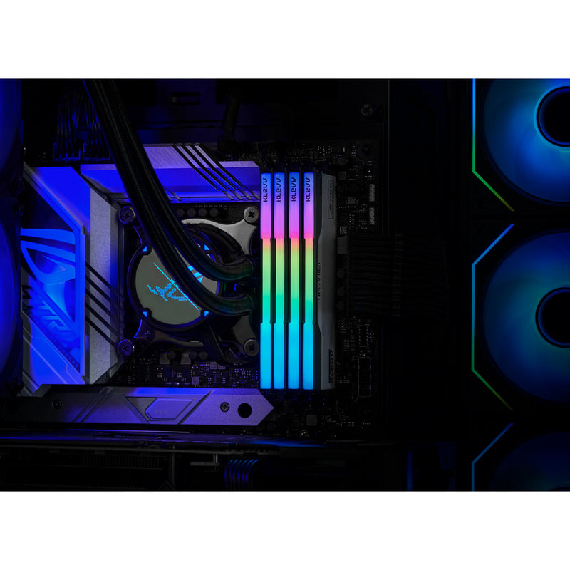 Load image into Gallery viewer, Klevv cras v rgb rog 32 gb ddr5-6200 (2x 16 gb) werkgeheugen (wit, kd5agua80-62b320p, xmp, expo)
