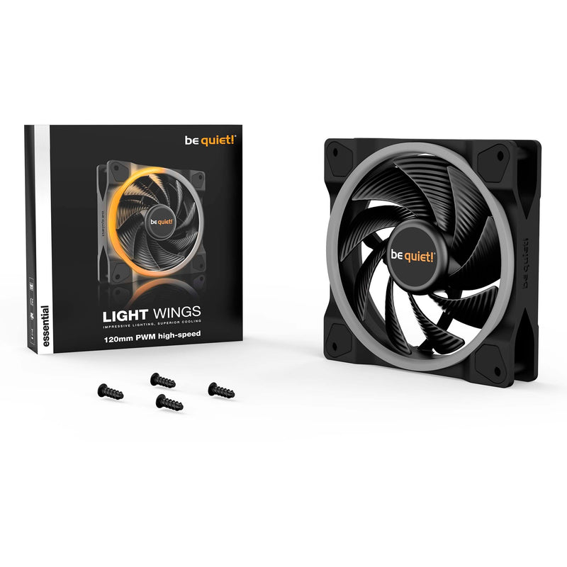 Load image into Gallery viewer, Be quiet! light wings pwm high-speed rgb case fan (zwart, 120 x 120 x 25 mm)
