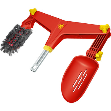 Wolf-garten multi-star dakgootreiniger gc-m gehoekte bezem (rood geel)