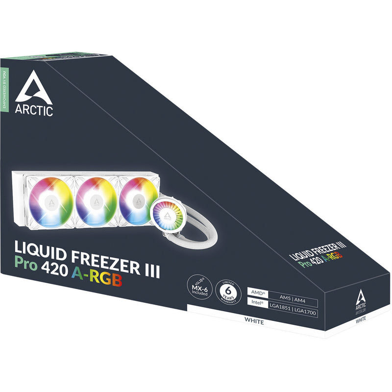 Load image into Gallery viewer, Arctic liquid freezer iii pro 420 a-rgb waterkoeling (wit, 4-pins pwm fan-connector)
