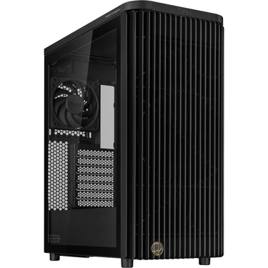 Asus proart pa401 - tempered glass panel midi tower behuizing (zwart | 2x usb-a | 1x usb-c | tempered glass)
