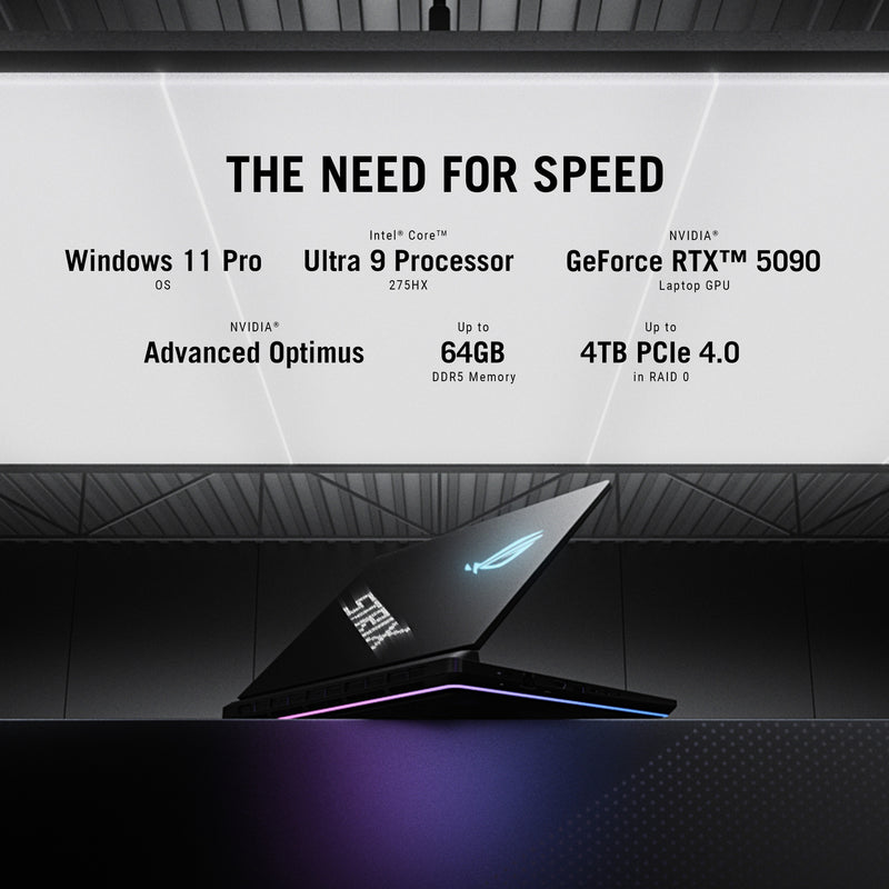 Afbeelding laden in galerijviewer, Asus rog strix scar 18 g835lx-sa012w 18 gaming laptop (zwart | core ultra 9 275hx | rtx 5090 | 64 gb | 4 tb ssd | 240 hz)

