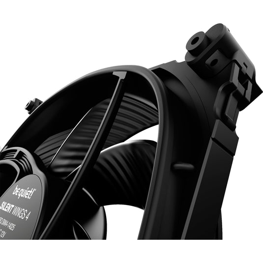 Be quiet! silent wings 4 pwm high-speed case fan (zwart, 140 x 140 x 25 mm)