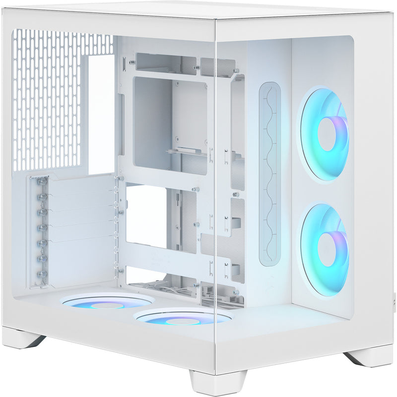 Afbeelding laden in galerijviewer, Fractal design pop 2 vision rgb midi tower behuizing (wit | 1x usb-a | 1x usb-c | rgb | tempered glass)
