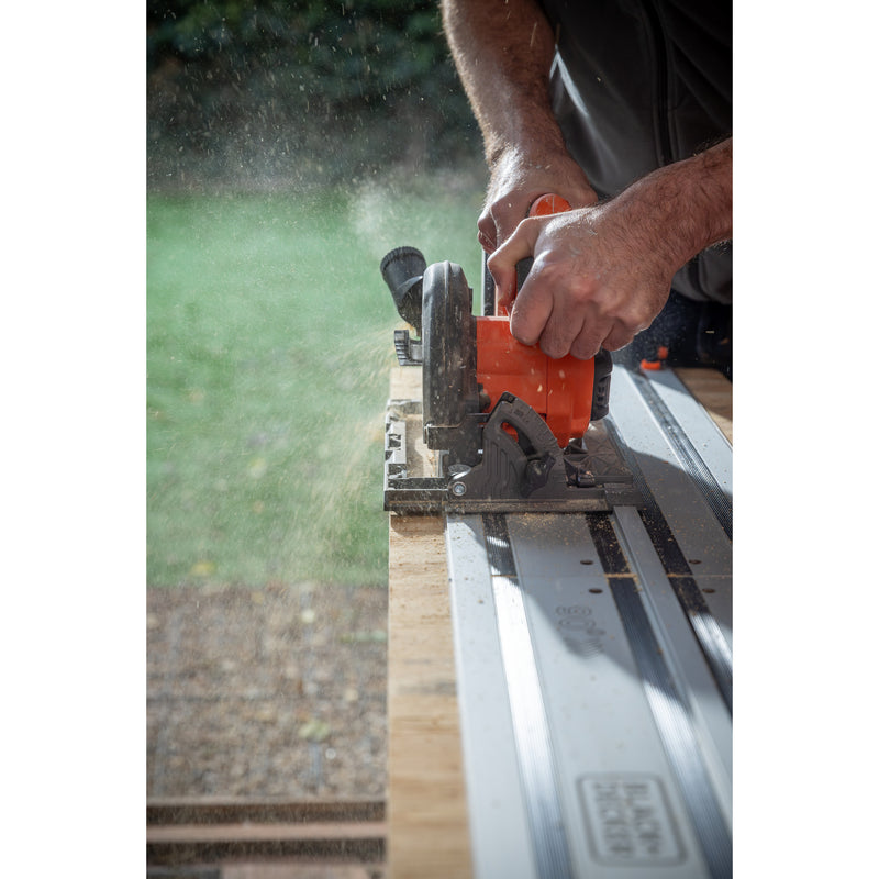 Load image into Gallery viewer, Black+decker 18v brushless cirkelzaag 165mm handcirkelzaag (zwart oranje, accu en oplader niet inbegrepen)

