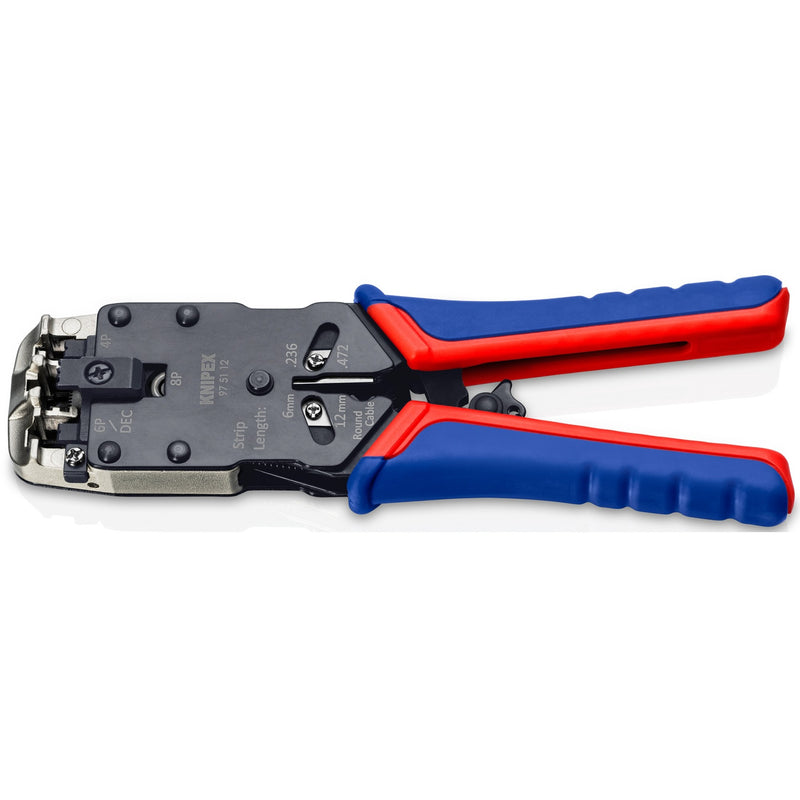 Load image into Gallery viewer, Knipex krimptang voor western-stekkers 975112 (blauw rood)
