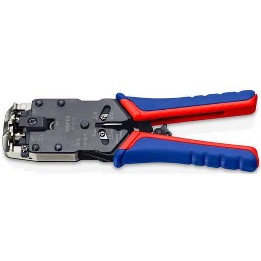 Knipex krimptang voor western-stekkers 975112 (blauw rood)
