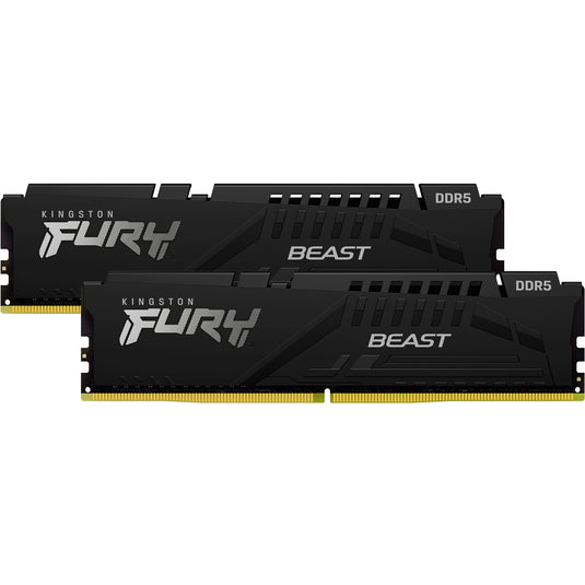 Kingston fury beast 16 gb ddr5-5600 (2x 8 gb) werkgeheugen (zwart, kf556c36bbek2-16, expo)