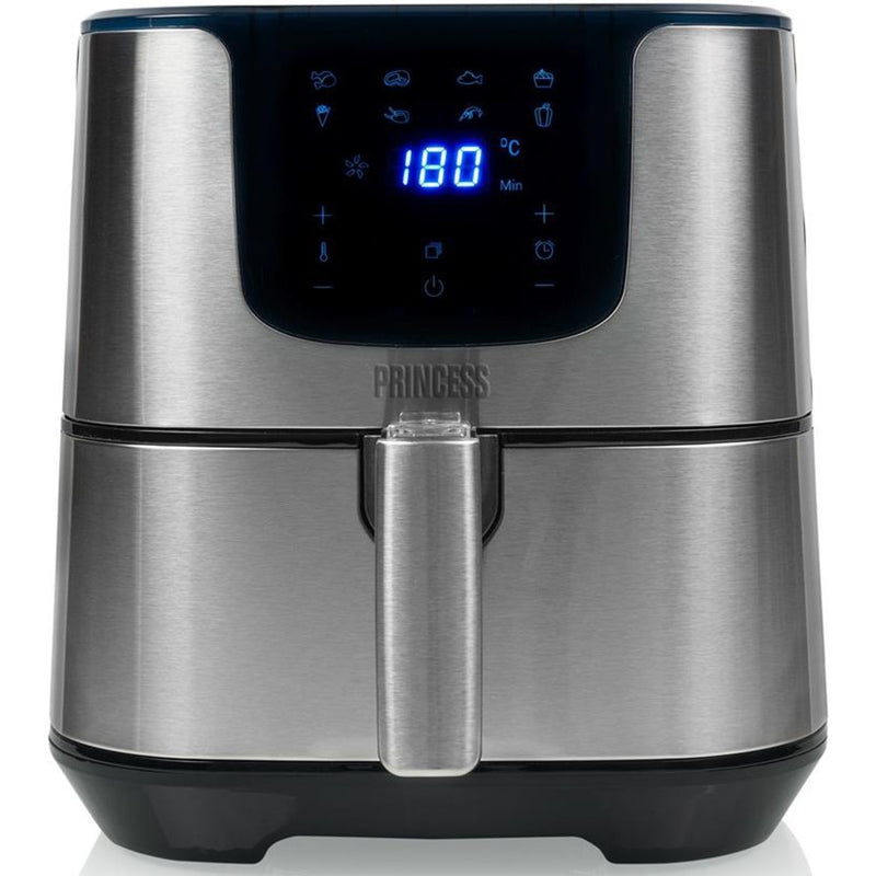 Load image into Gallery viewer, Princess 182060 digital aerofryer deluxe xxl heteluchtfriteuse (roestvrij staal zwart, 5,5 liter)
