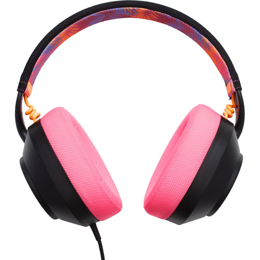 Powera lucidsound ls10 bedrade gamingheadset - middernachtelijke branding over-ear gaming headset (zwart roze, playstation 5, playstation 4, xbox series x|s, xbox one, pc, mobiel)