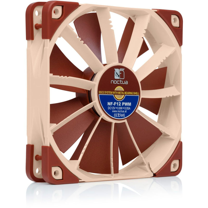 Load image into Gallery viewer, Noctua nf-f12 pwm case fan (lichtbruin, 120 x 120 x 25 mm)
