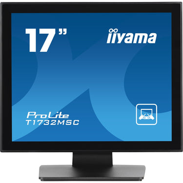 Iiyama prolite t1732msc-b1sag 17 touchscreen monitor (zwart (mat), hdmi, displayport, vga, usb-b)