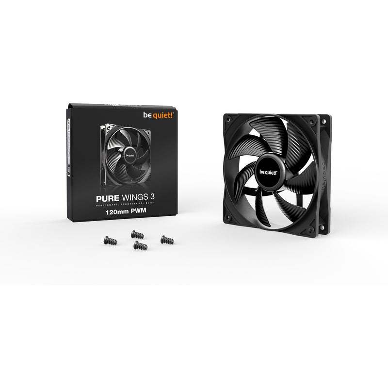 Load image into Gallery viewer, Be quiet! pure wings 3 pwm case fan (zwart, 120 x 120 x 25 mm)
