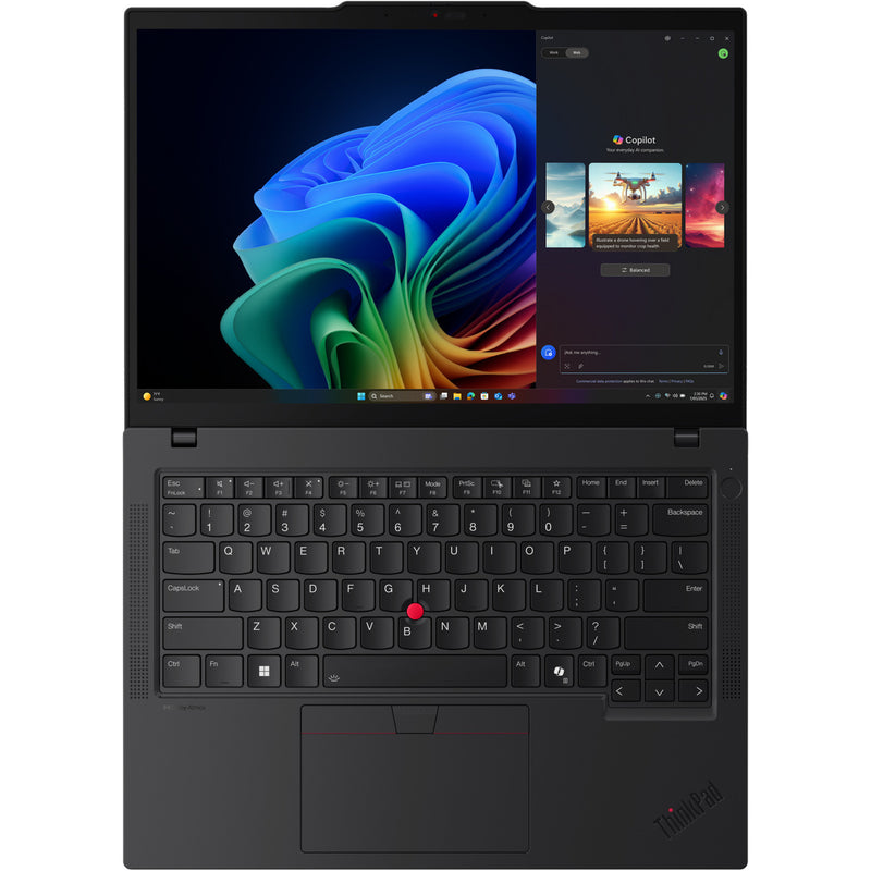 Load image into Gallery viewer, Lenovo thinkpad t14 gen 6 (21qj005emh) 14 copilot+ laptop (zwart | ryzen ai 7 pro 350 | radeon 860m | 32 gb | 1 tb ssd)
