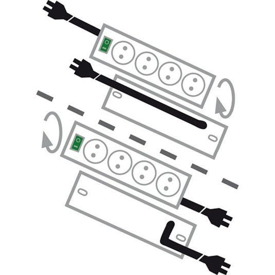 Brennenstuhl primera tec comfort switch plus 7-voudige stekkerdoos stekkerdoos (zwart, 19.500a overspanningsbeveiliging, externe schakelaar)