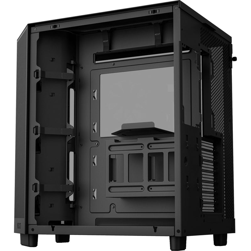Load image into Gallery viewer, Nzxt h6 flow rgb midi tower behuizing (zwart | 2x usb-a | 1x usb-c | rgb | tempered glass)
