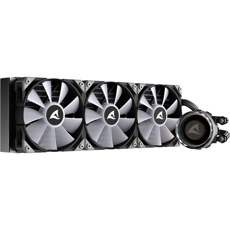 Load image into Gallery viewer, Sharkoon s90 rgb waterkoeling (zwart, 4-pins pwm fan-connector)
