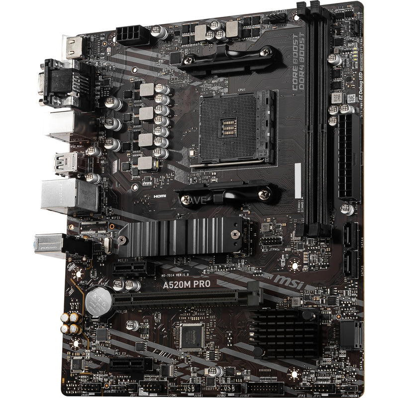 Load image into Gallery viewer, Msi a520m pro socket am4 moederbord (raid, gb-lan, sound, µatx)
