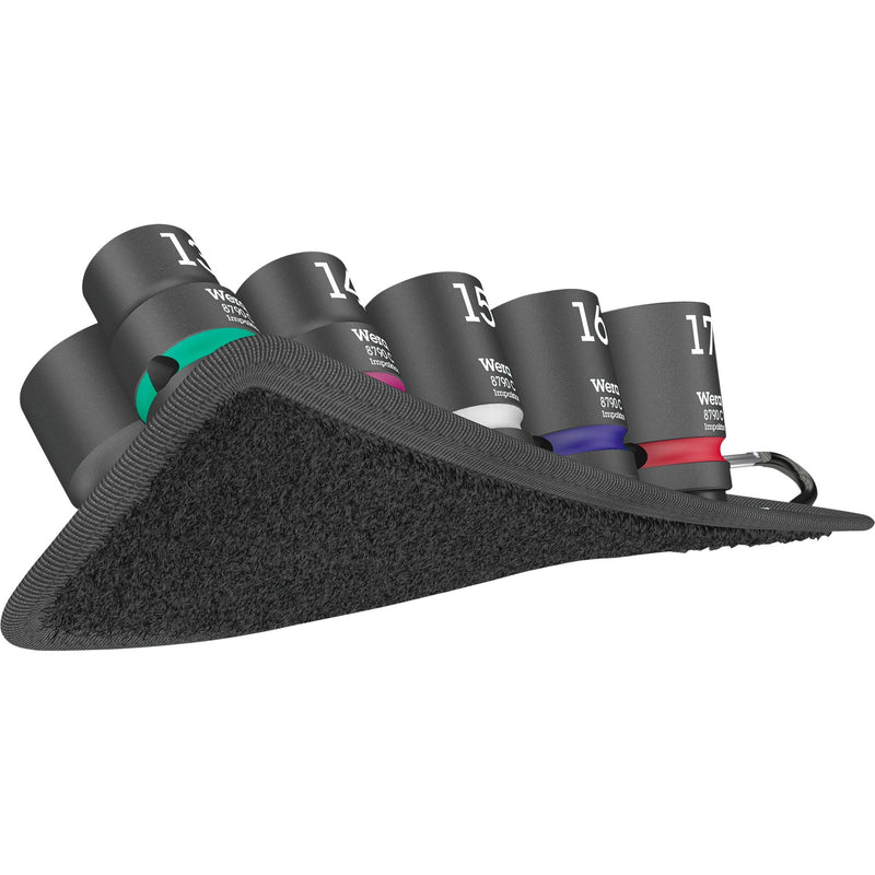 Load image into Gallery viewer, Wera belt c impaktor 1 doppenset, 1 2 dopsleutel (zwart, 9-delig, voor slagmoersleutels)
