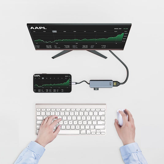 Usb-c-multipoort-adapter act ac7013 zilver 87 g