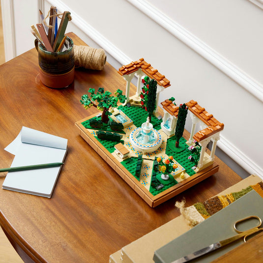 Lego icons - tuin met fontein constructiespeelgoed (10359)