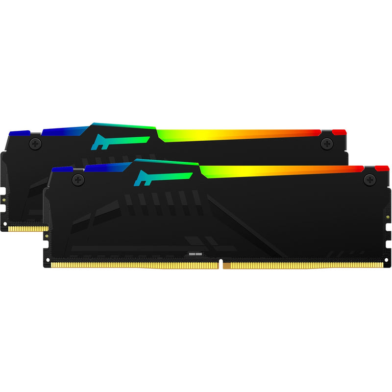 Load image into Gallery viewer, Kingston fury beast rgb 32 gb ddr5-5600 (2x 16 gb) werkgeheugen (zwart, kf556c36bbeak2-32, xmp 3.0, expo)
