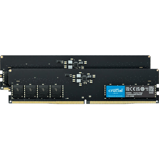 Crucial 32 gb ddr5 5600 kit werkgeheugen (zwart, ct2k16g56c46u5)