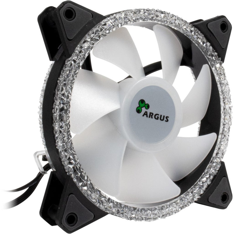 Load image into Gallery viewer, Inter-tech argus rs-071 rgb 120x120x25 case fan (zwart, 120 x 120 x 25 mm, pwm)

