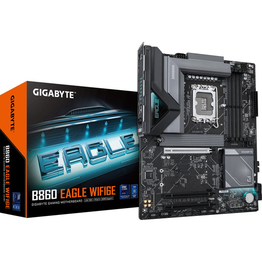 Gigabyte b860 eagle wifi6e socket 1851 moederbord (raid, 2.5gb-lan, wi-fi 6e, bt, sound, atx)