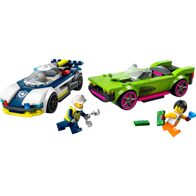 Afbeelding laden in galerijviewer, Lego politiewagen en snelle autoachtervolging - 60415
