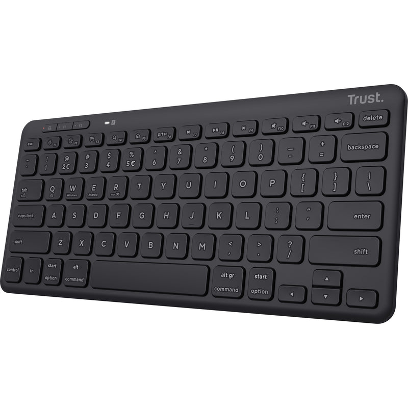 Load image into Gallery viewer, Trust lyra compact draadloos toetsenbord (zwart, us lay-out (qwerty), scissor switches, 65%, 2,4 ghz usb, bluetooth)
