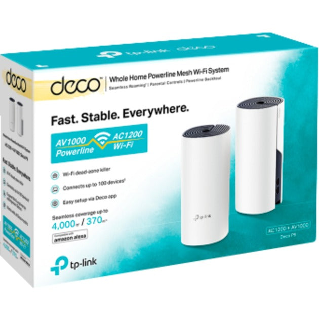 Load image into Gallery viewer, Tp-link deco p9 mesh router (wit, 2 stuks, 2.4 ghz 5 ghz dual-band)
