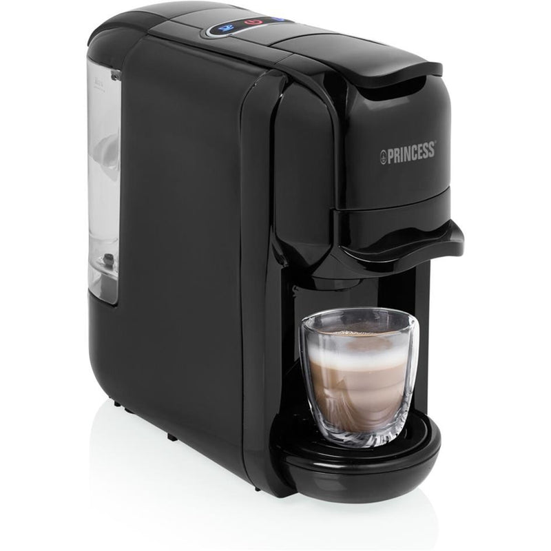 Load image into Gallery viewer, Princess multi capsule koffiemachine 3-in-1 capsule machine (zwart, nespresso, dolce gusto, e.s.e.)
