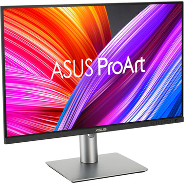 Asus proart pa248crv 24 monitor (zwart zilver, 2x hdmi, 2x displayport, 4x usb-a, usb-c)