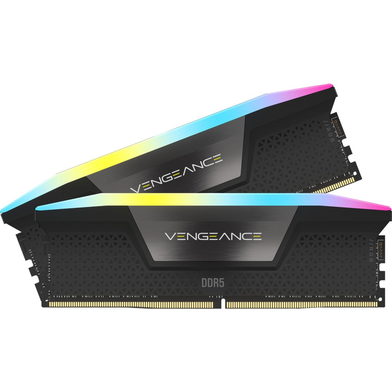 Load image into Gallery viewer, Corsair vengeance rgb 32 gb ddr5-5200 (2x 16 gb) werkgeheugen (zwart, cmh32gx5m2b5200c40, xmp 3.0)
