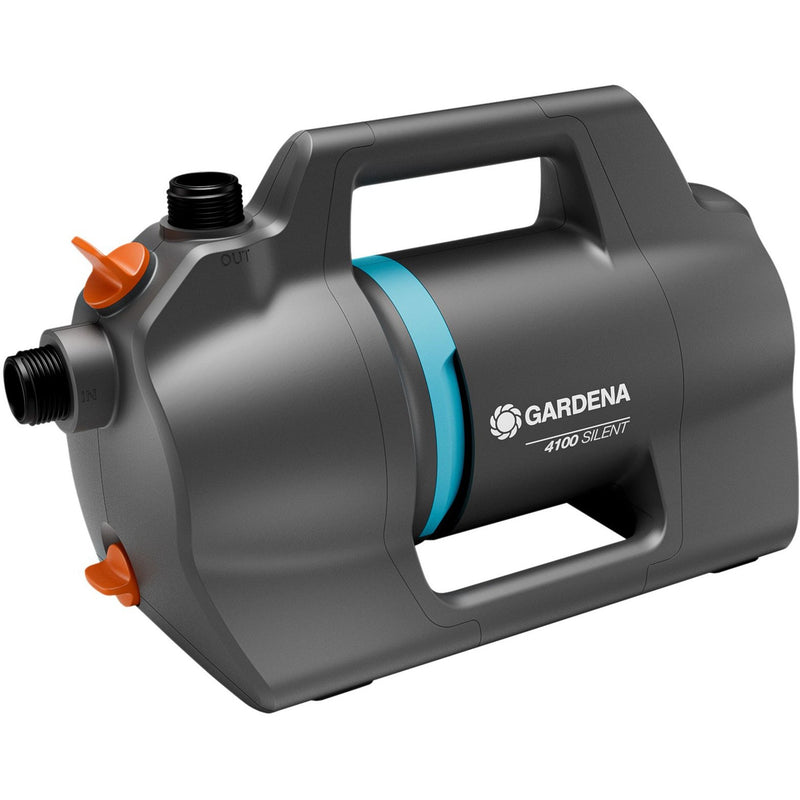 Load image into Gallery viewer, Gardena besproeiingspomp 4100 silent (donkergrijs turquoise, 550 watt)
