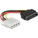 Delock sata 15pin male > 4pin molex female adapter