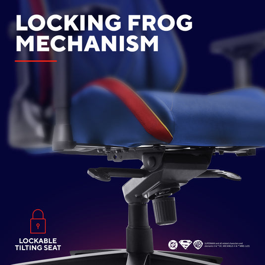 Trust gxt 721sm ruya pro premium comfortabele gamingstoel (blauw rood)