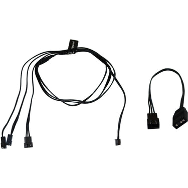 Alphacool digital rgb led y-kabel 3-weg met jst male connector (zwart, 60cm)