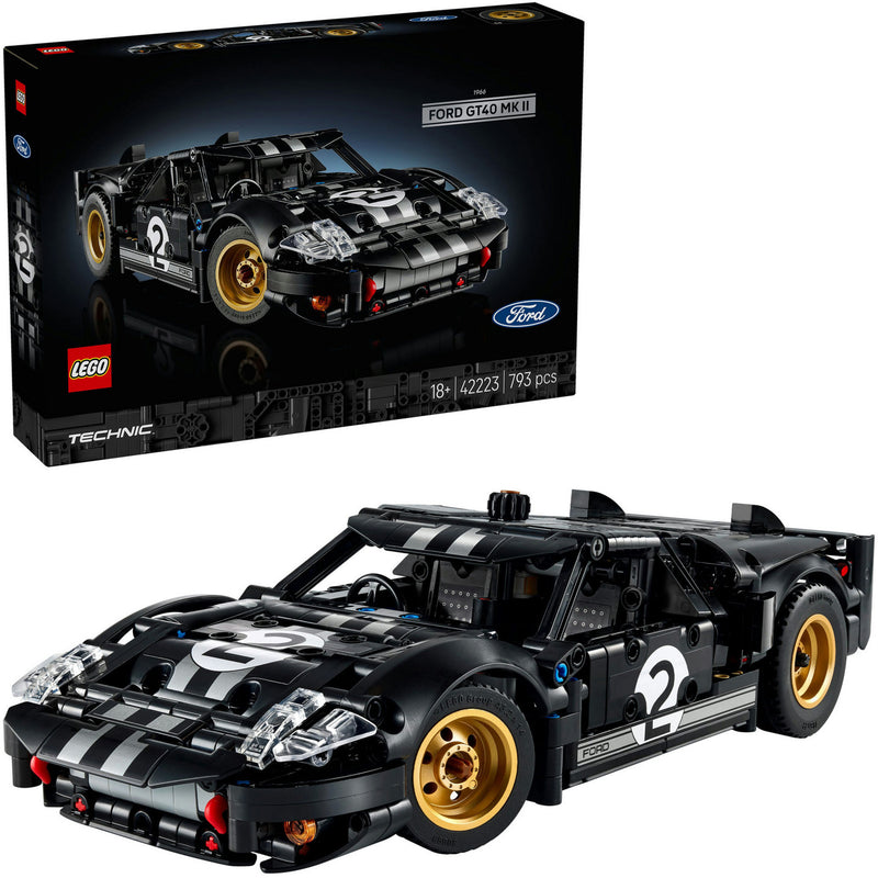 Load image into Gallery viewer, Lego technic 1966 ford gt40 mkii racewagen - vintage auto bouwpakket voor volwassenen - 42223
