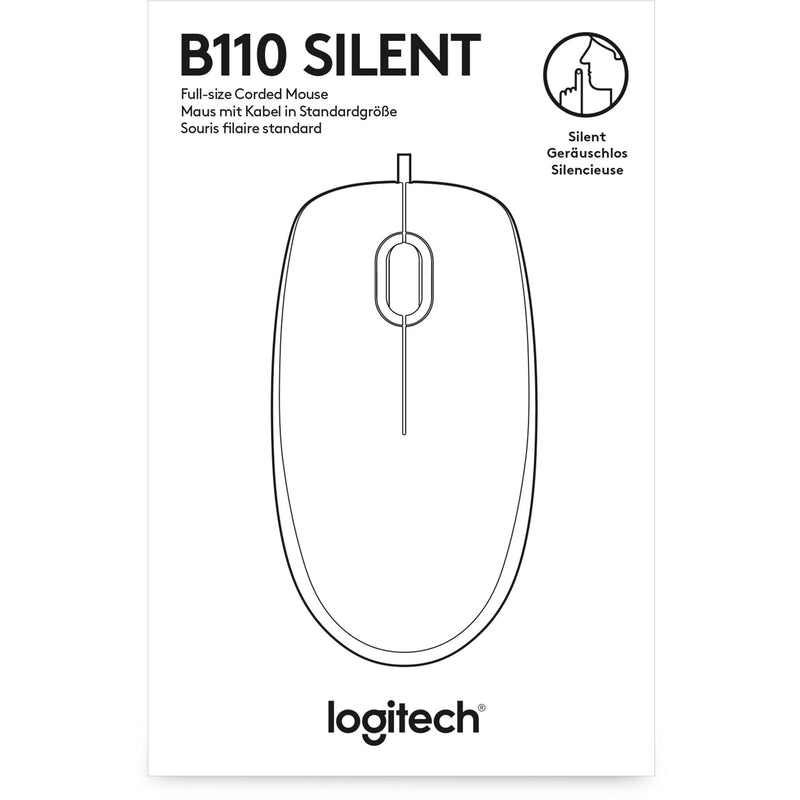 Load image into Gallery viewer, Logitech b110 silent muis (zwart, 1000 dpi)
