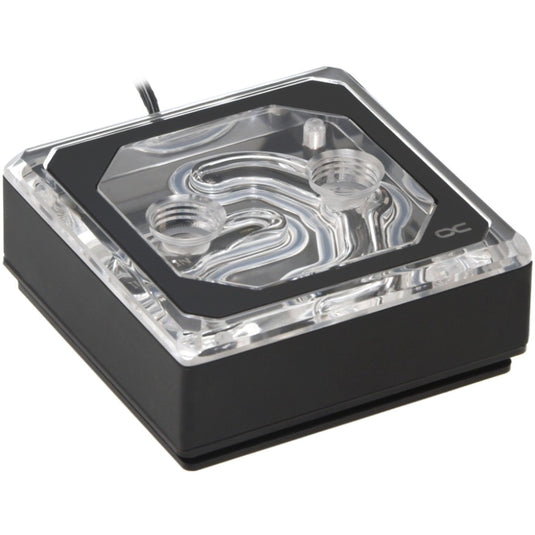 Alphacool eisblock xpx aurora edge acryl black cpu-koeler (transparant zwart)