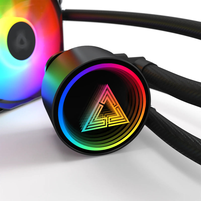 Load image into Gallery viewer, Montech lightflow argb 240 waterkoeling (zwart)
