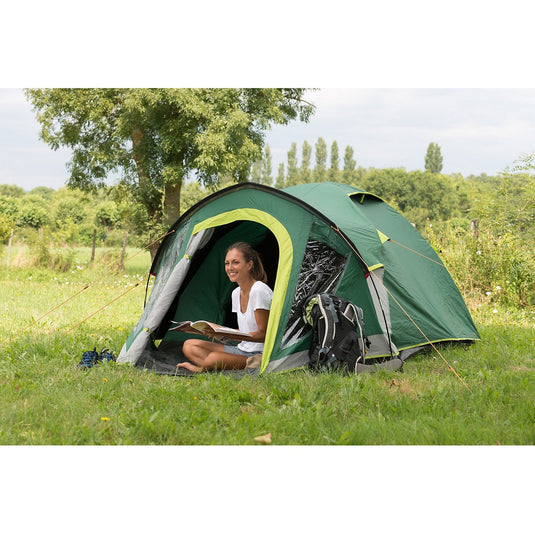 Coleman kobuk valley 4 plus tent (donkergroen lichtgroen)
