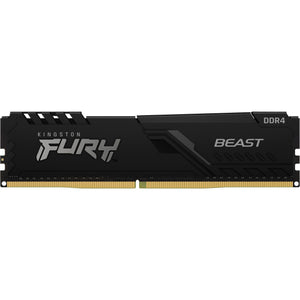 Kingston fury beast 8 gb ddr4-3200 (1x 8 gb) werkgeheugen (zwart, kf432c16bb 8, xmp 2.0)