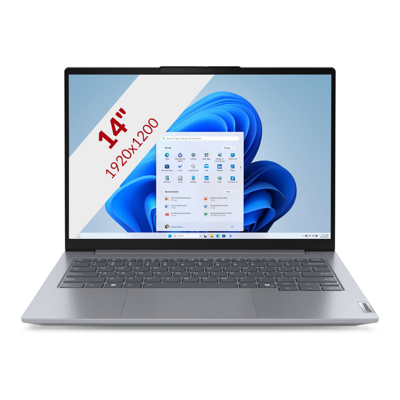 Load image into Gallery viewer, Lenovo thinkbook 14 g7 arp (21mv00gqmh) 14 laptop (grijs | r5 7535hs | radeon 660m | 16 gb | 512 gb ssd)
