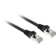 Sharkoon netwerkkabel sftp, rj-45 met cat.7a (zwart, 2 meter, ruwe kabel)